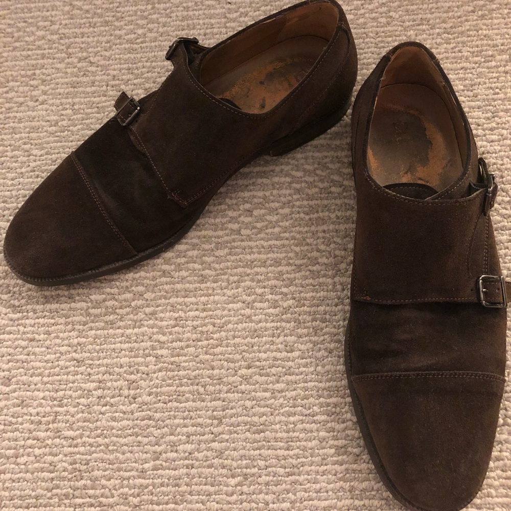 Massimo Dutti Suede Monkstrap (EU41.5/US8.5)